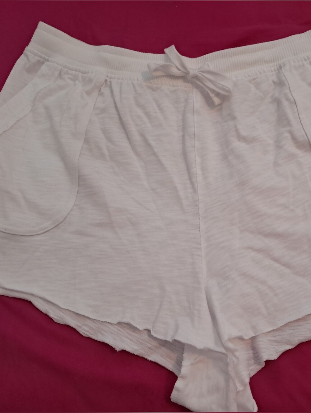 VS Pink White Lounge Shorts - Soft Sleepwear XXL